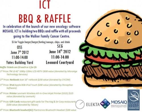 ICT BBQ & Raffle in celebration of the luanch of our new oncology software 