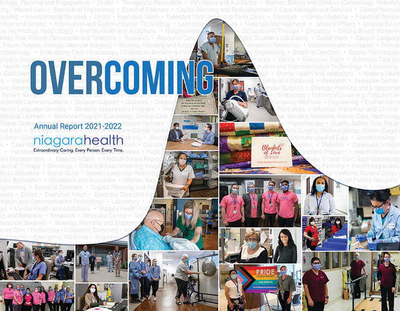 Niagara Health 2021-2022 Annual Report Overcoming