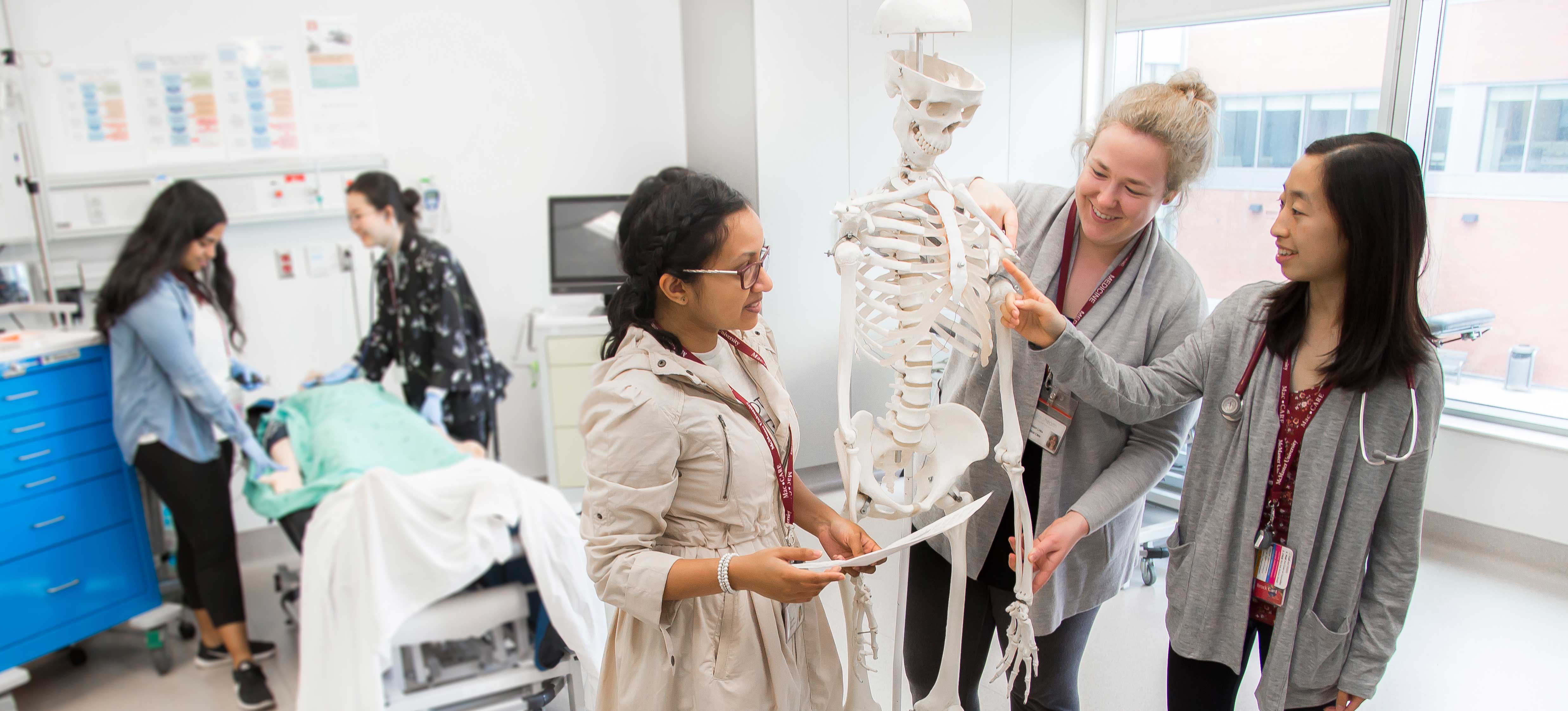 McMaster University students at Niagara Health