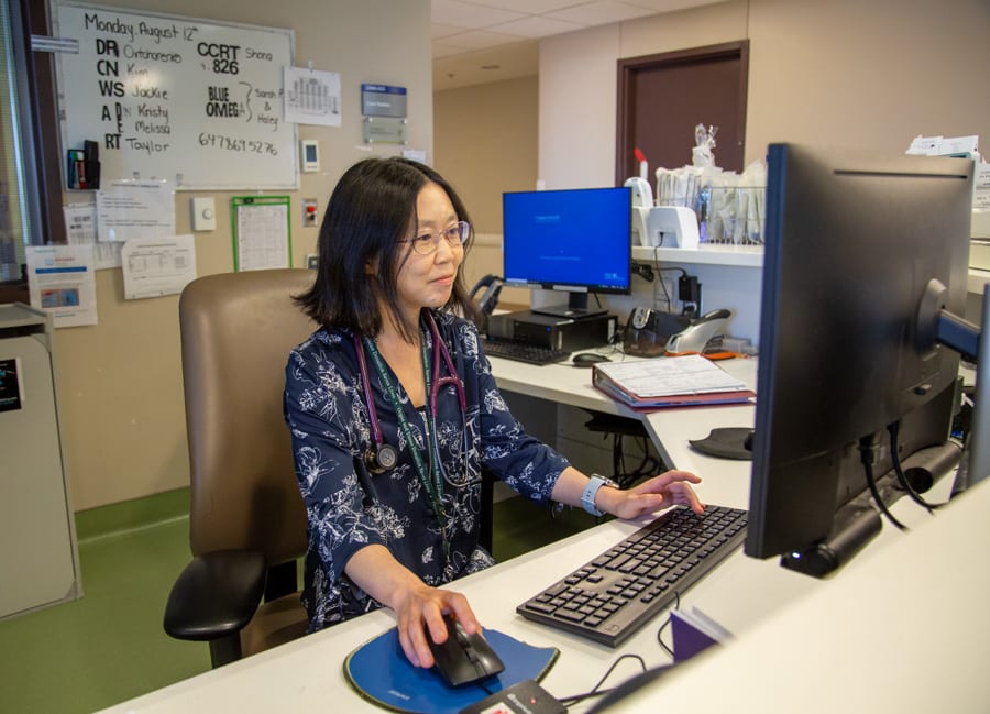 Dr. Joyce Lam, ICU physician at Niagara Health