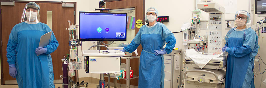 Three neonatal intensive care unit staff at the hospital