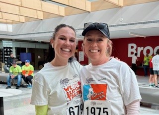 Julie Dermatas and Nicole Mastrandrea during the Rankin Cancer Run 