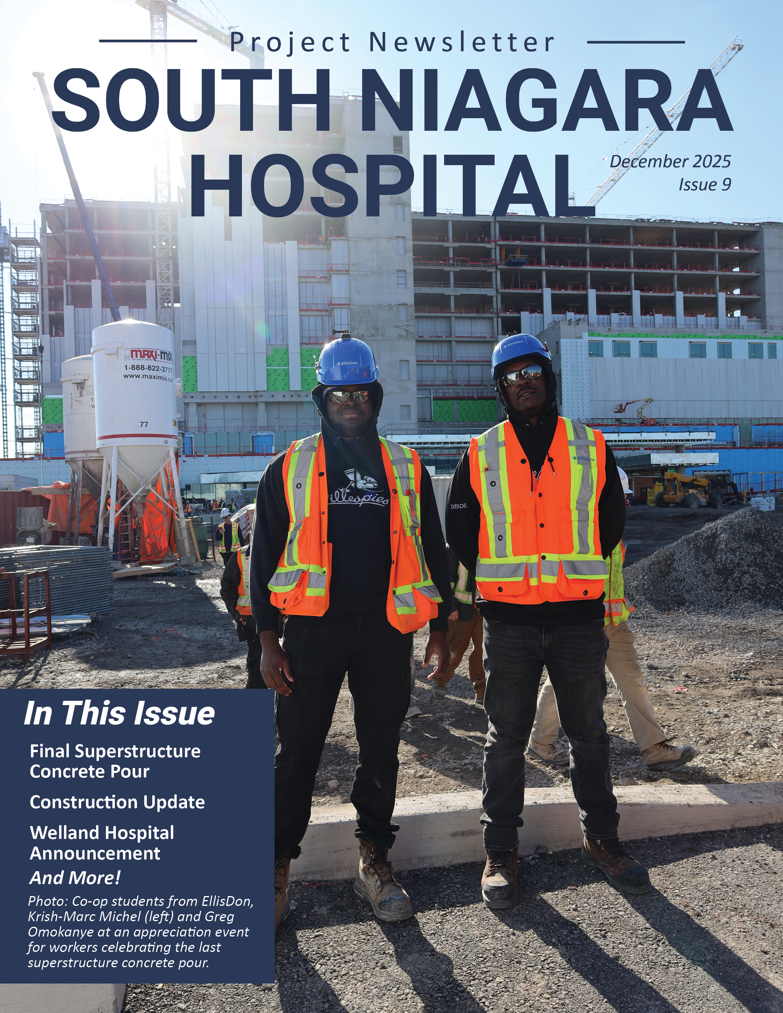 South Niagara Hospital newsletter cover 