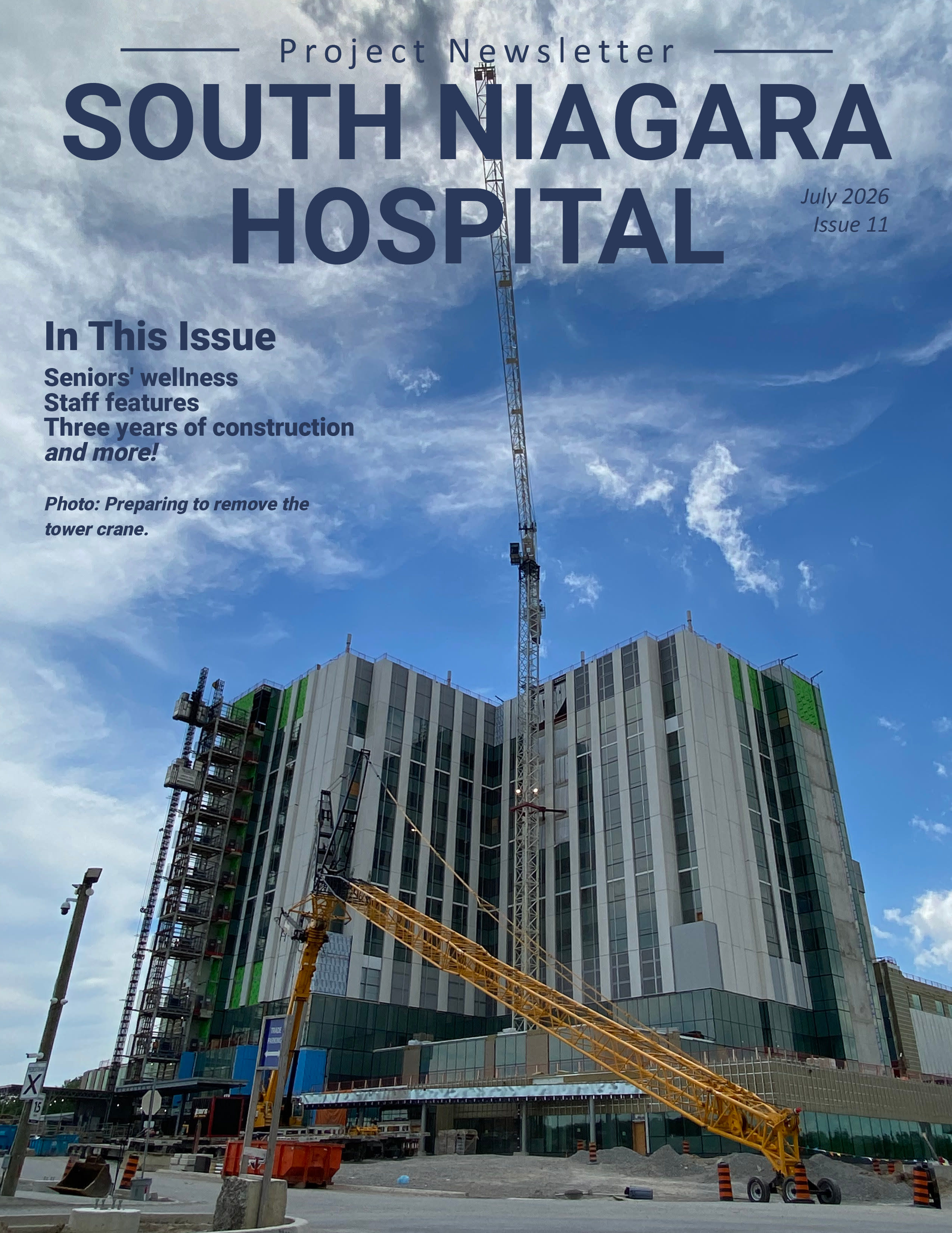 South Niagara Hospital July Project Newsletter